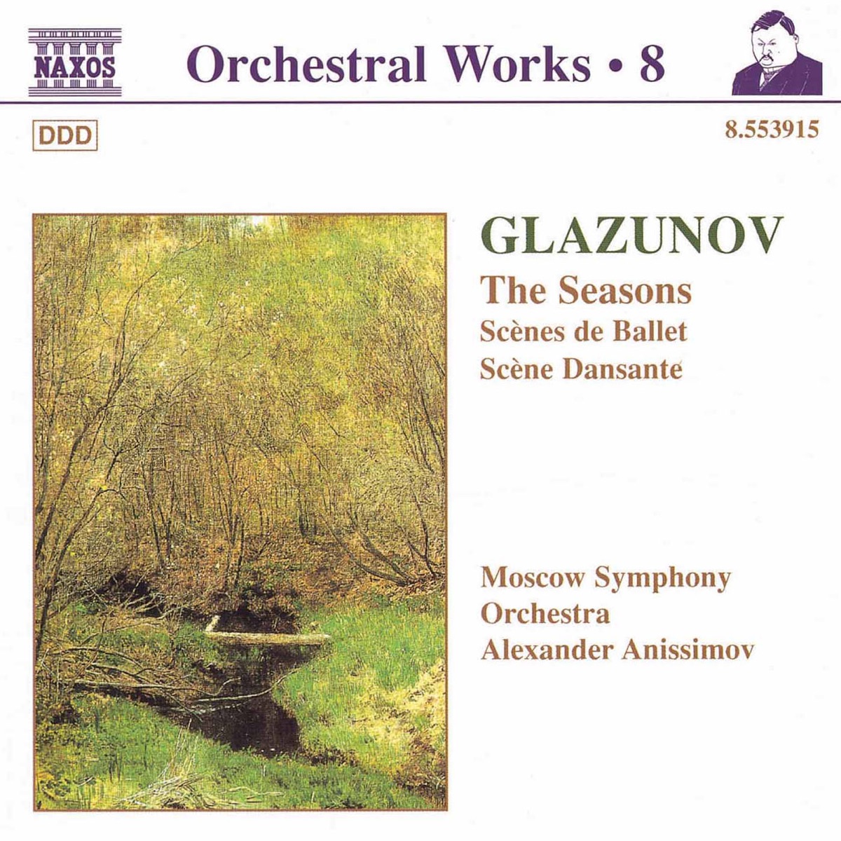 Glazunov, A.K.: Orchestral Works, Vol. 8 - The Seasons - Scenes De Ballet - Scene Dansante by Alexander Anissimov album cover