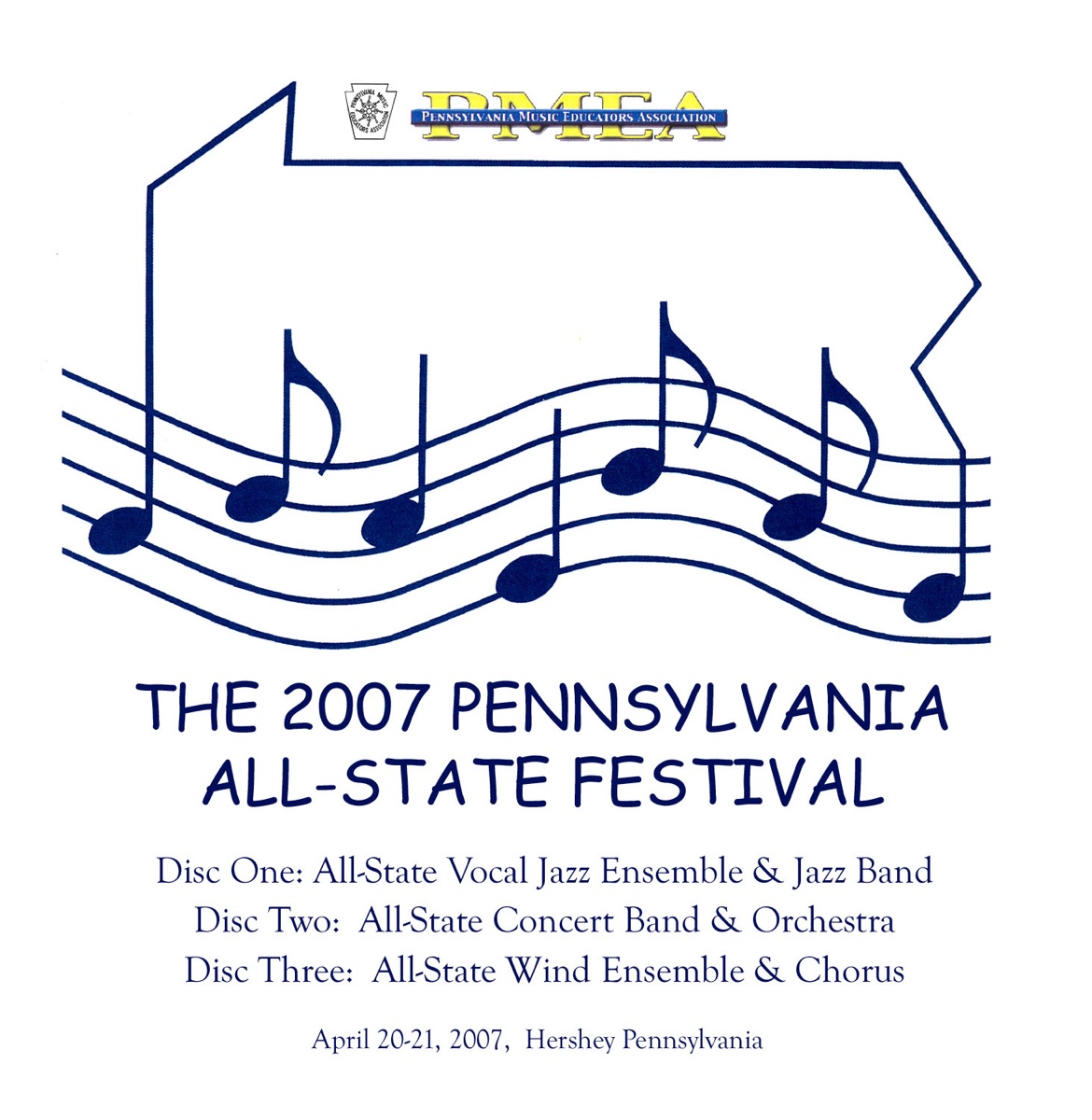 PMEA Pennsylvania 2007 All-State Festival Concert Band Orchestra (Live) by All-State Concert Band, Edward Lisk, All-State Orchestra & Gerardo Edelstein album cover