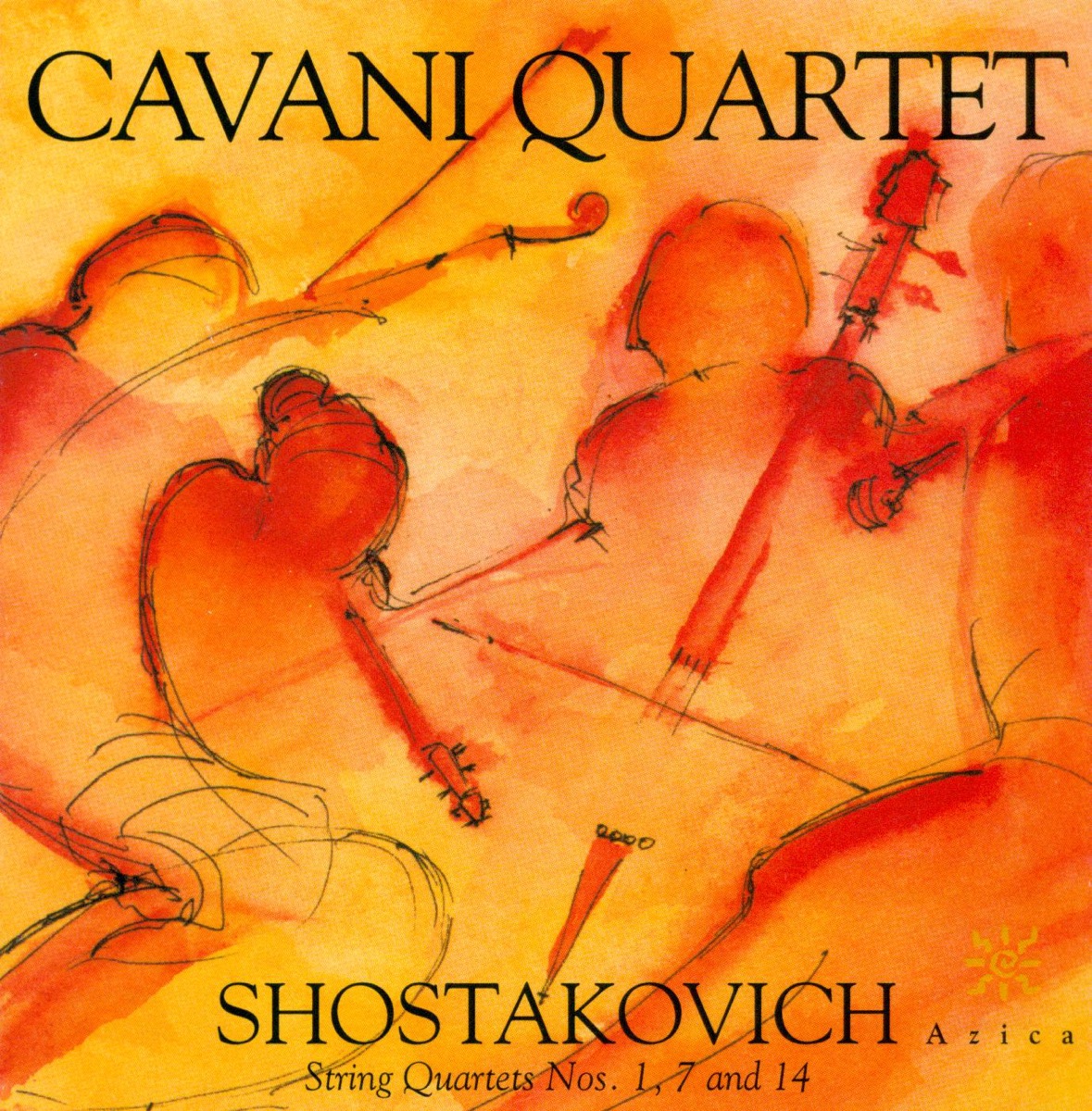 Shostakovich: String Quartets Nos. 1, 7 & 14 by Cavani Quartet album cover