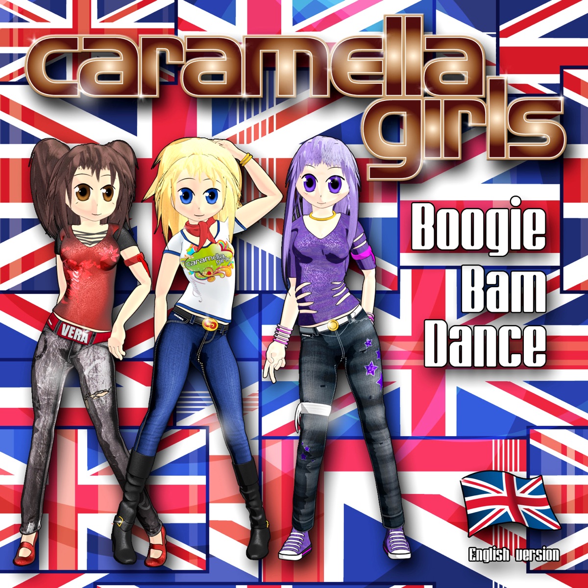 Boogie Bam Dance (English Version) - Single by Caramella Girls album cover