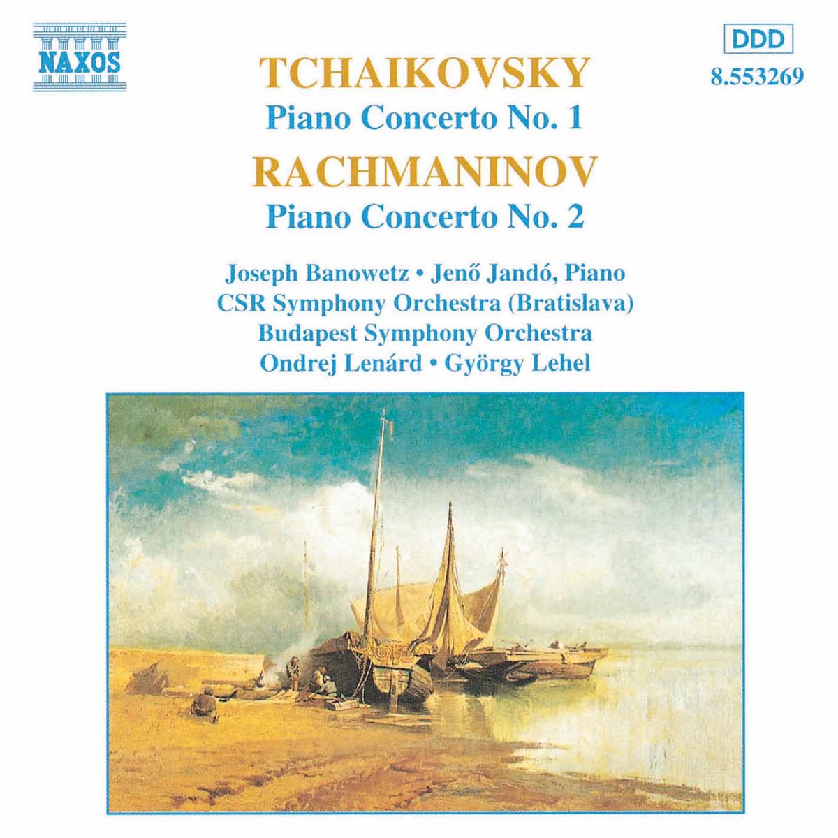 Tchaikovsky: Piano Concertos by Budapest Symphony Orchestra, Gyorgy Lehel, Jenő Jandó, Joseph Banowetz, Ondrej Lenárd & Slovak Radio Symphony Orchestra album cover
