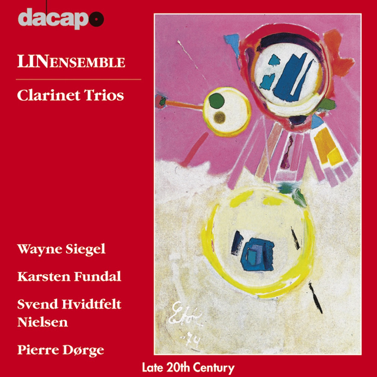 Dorge - Fundal - Nielsen - Siegel: Clarinet Trios by LIN Ensemble album cover