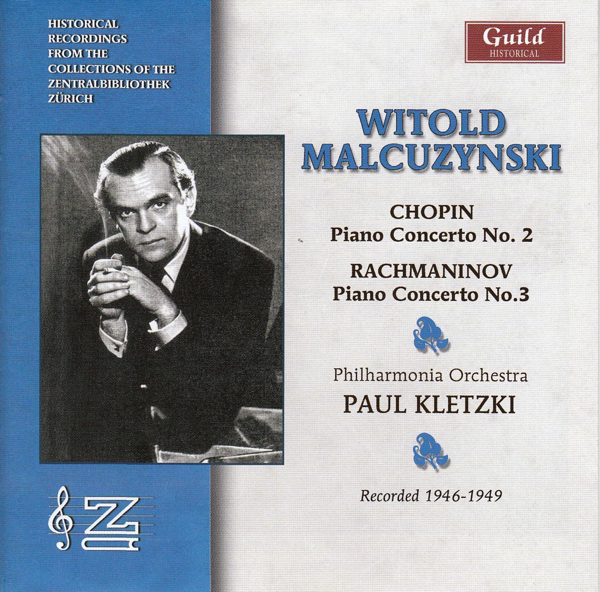 Chopin: Piano Concerto No. 2 - Rachmaninov: Piano Concerto No. 3 by Witold Malcuzynski, Philharmonia Orchestra & Paul Kletzki album cover