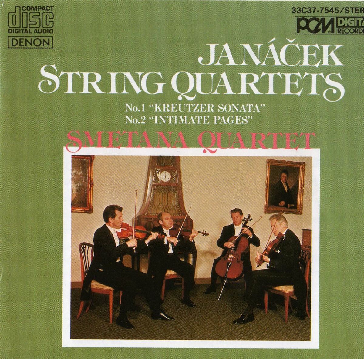 Janácek: String Quartets - No. 1 "Kreutzer Sonata" & No. 2 "Intimate Pages" by Smetana Quartet album cover