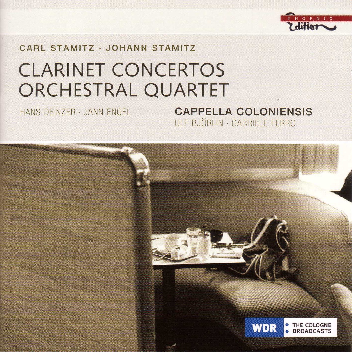 Stamitz: Concerto for 2 Clarinets No. 4; Orchestral Quartet in G Major - Stamitz,: Clarinet Concerto in B-Flat Major by Gabriele Ferro, Cappella Coloniensis, Hans Deinzer, Jann Engel & Ulf Bjorlin album cover