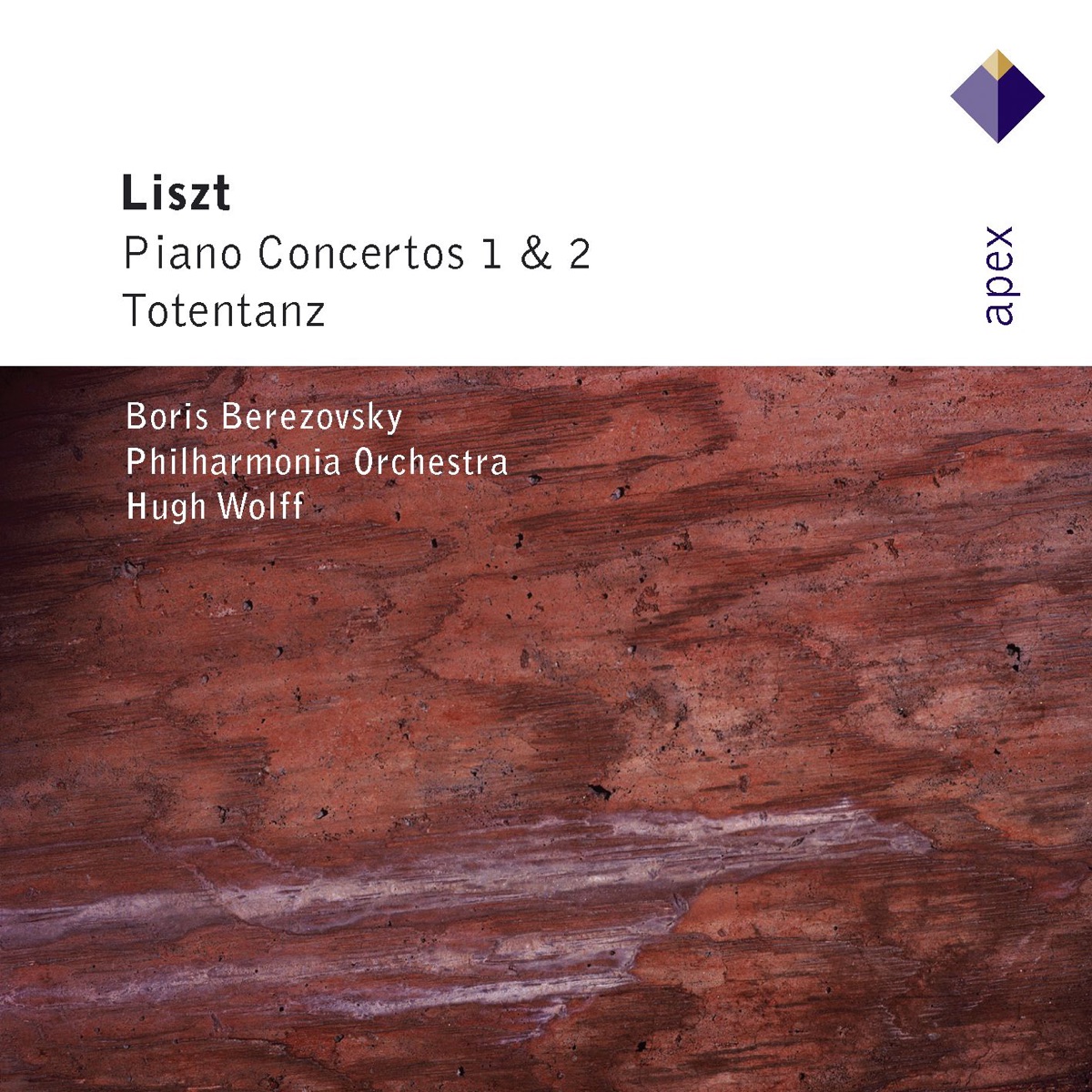 Liszt: Piano Concertos Nos. 1 & 2 & Totentanz by Boris Berezovsky, Hugh Wolff & Philharmonia Orchestra album cover