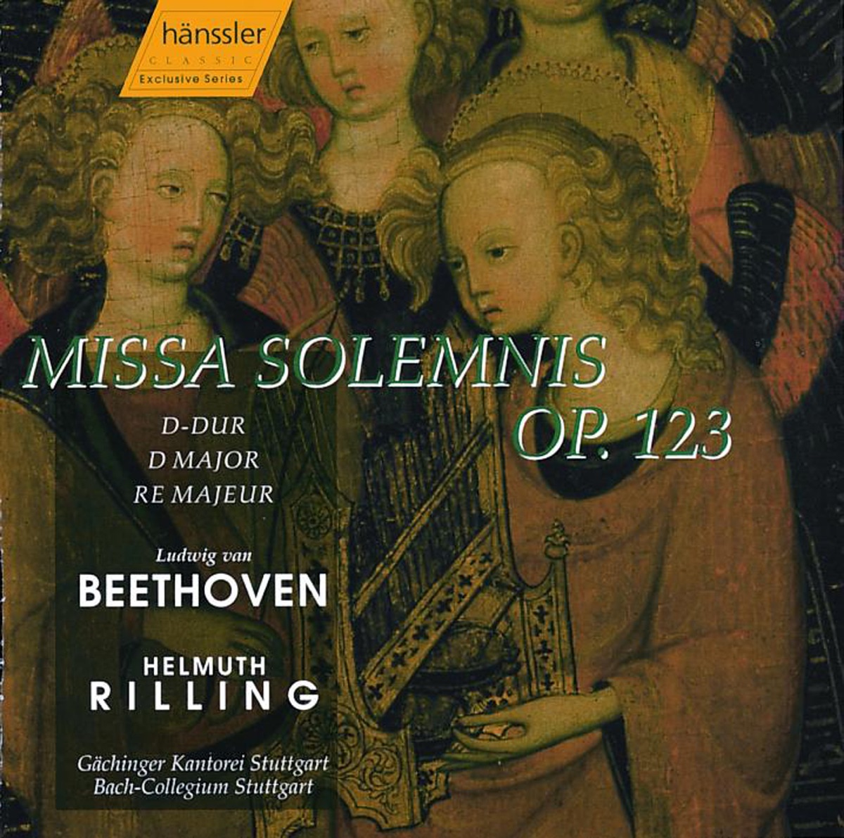 Beethoven: Missa Solemnis, Op. 123 by Helmuth Rilling, Aldo Baldin, Pamela Coburn, Stuttgart Bach Collegium, Gächinger Kantorei Stuttgart, Andreas Schmidt & Florence Quivar album cover