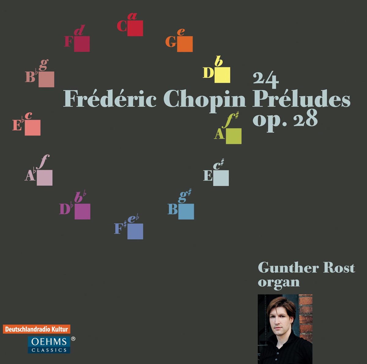 Chopin: 24 Préludes, Op. 28 (Arr. for Organ) by Gunther Rost album cover