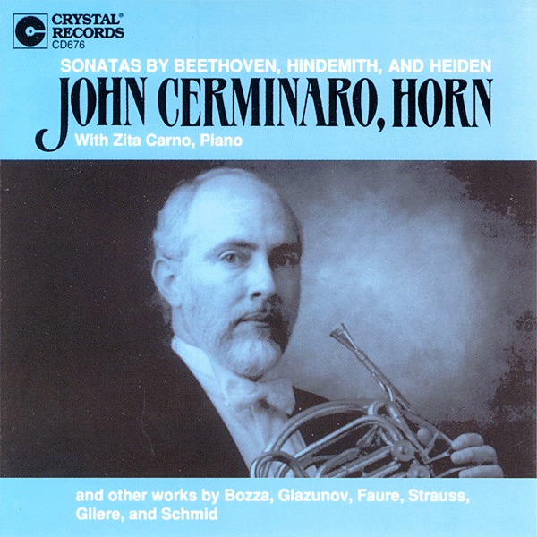 Sonatas by Beethoven, Hindemith, and Heiden by John Cerminaro & Zita Carno album cover