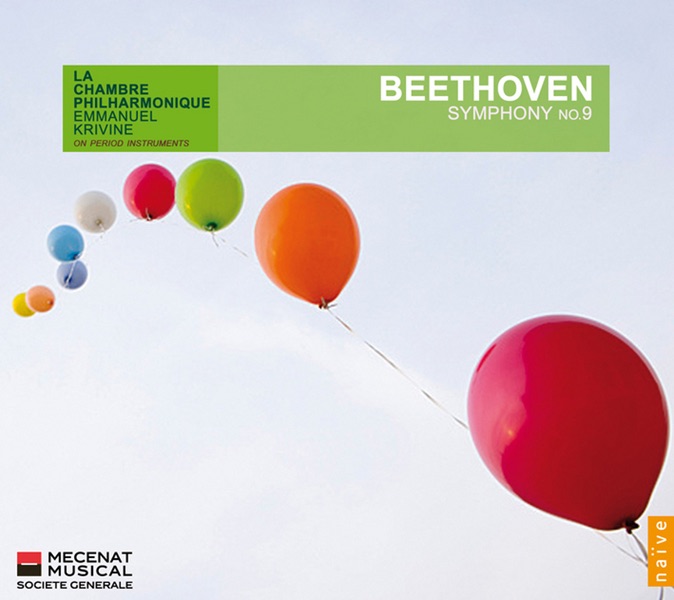 Beethoven: Symphonie No. 9 by Chambre Philharmonique & Emmanuel Krivine album cover