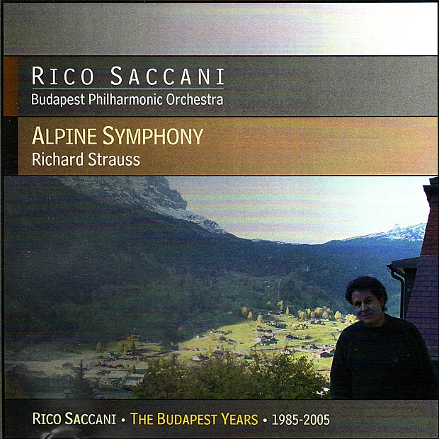 Strauss: Alpine Symphony by Budapest Philharmonic Orchestra & Rico Saccani album cover