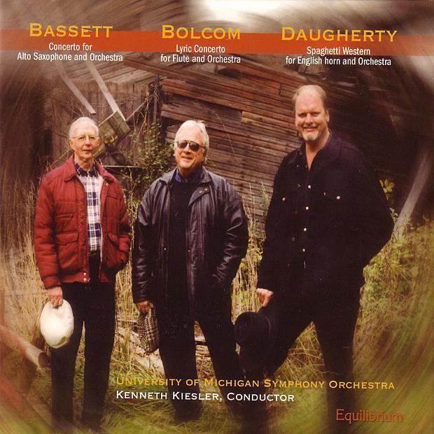 Bassett / Bolcom / Daugherty: Concertos by Kenneth Kiesler & University of Michigan Symphony Orchestra album cover