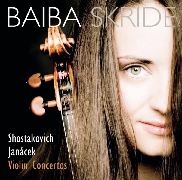 Shostakovich & Janáček: Violinkonzerte by Baiba Skride, Munich Philharmonic, Rundfunk-Sinfonieorchester Berlin, Marek Janowski & Mikko Franck album cover