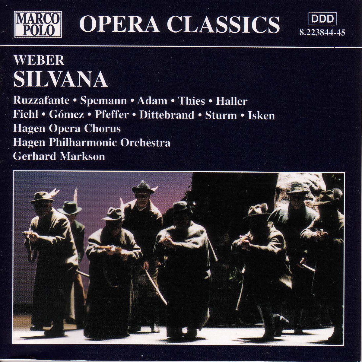 Weber: Silvana by Alexander Spemann, Andreas Haller, Angelina Ruzzafante, Anneli Pfeffer, Gerhard Markson, Hagen Opera Chorus, Hagen Philharmonic Orchestra, Horst Fiehl, Jurgen Dittebrand, Katja Isken, Peer-Martin Sturm, Sergio Gomez, Stefan Adam & Volker Thies album cover