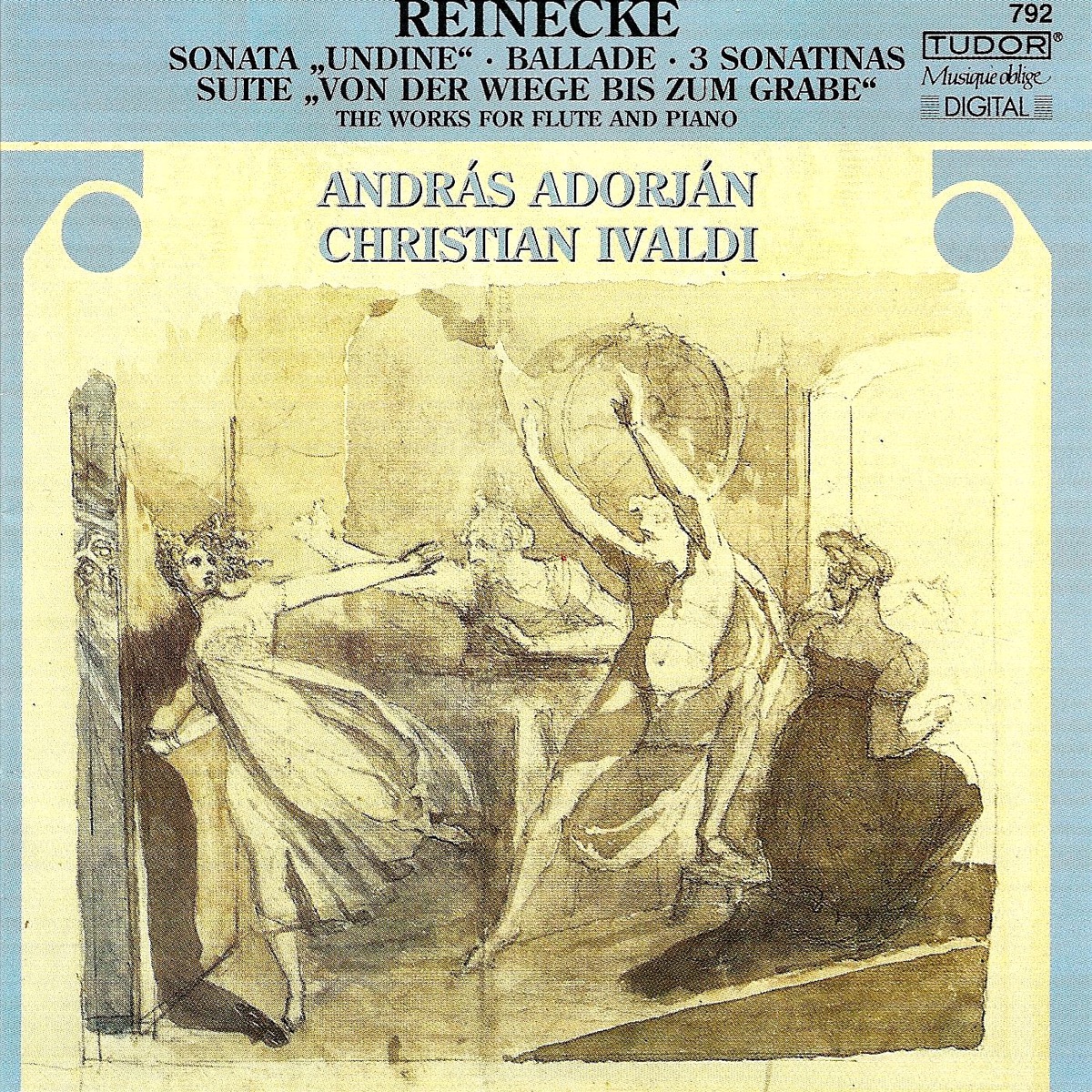Reinecke: Flute Sonata, "Undine", Von Der Wiege Bis Zum Grabe, Violin Sonatinas, Op. 108, Nos. 1-3 & Ballade by Christian Ivaldi & Andras Adorjan album cover