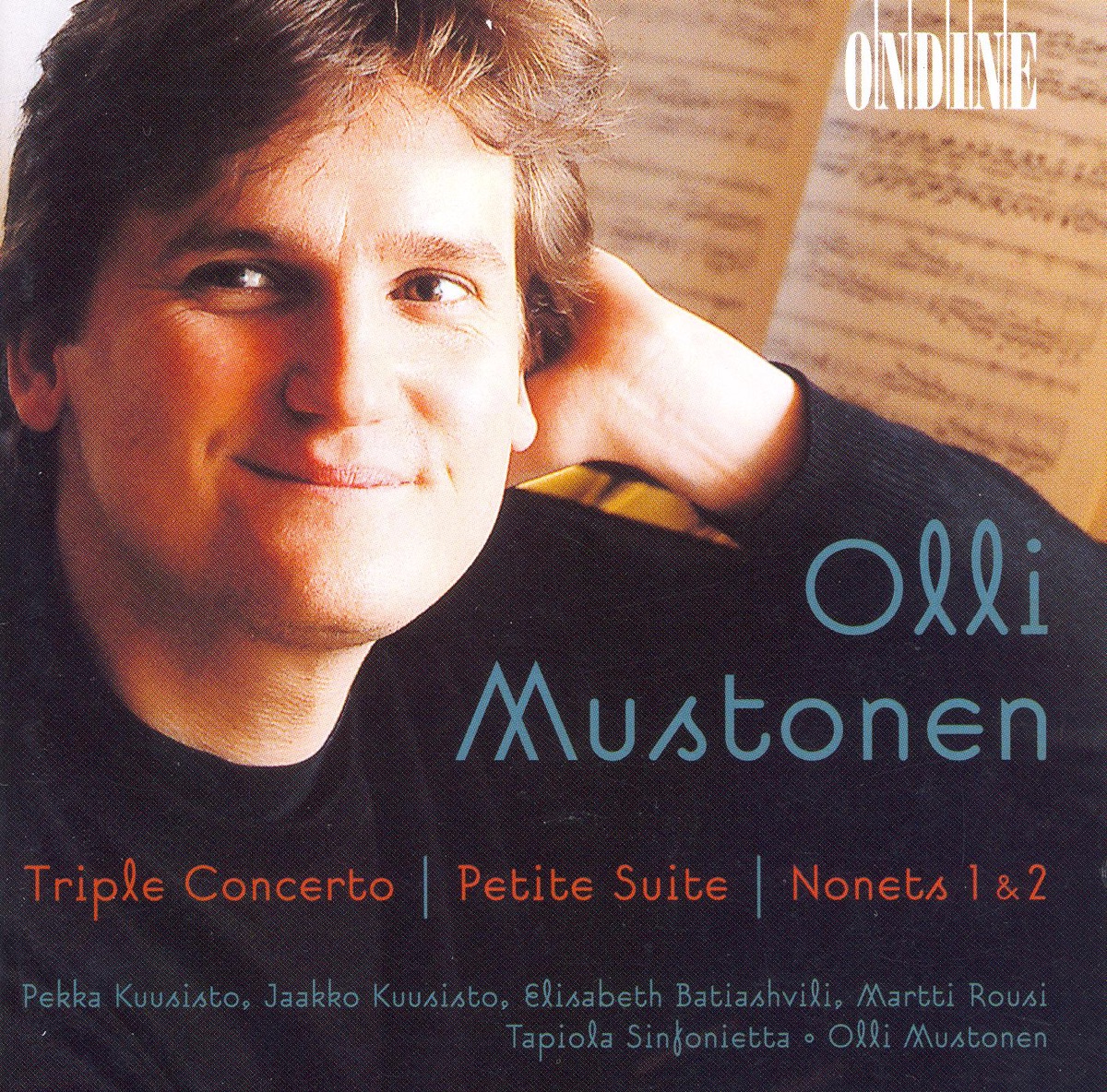 Mustonen: Triple Concerto, Petite Suite, Nonets Nos. 1 and 2 & Frogs Dancing On Water Lilies by Jaakko Kuusisto, Pekka Kuusisto, Olli Mustonen & Tapiola Sinfonietta album cover