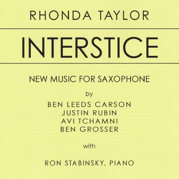Interstice by Rhonda Taylor & Ron Stabinsky album cover
