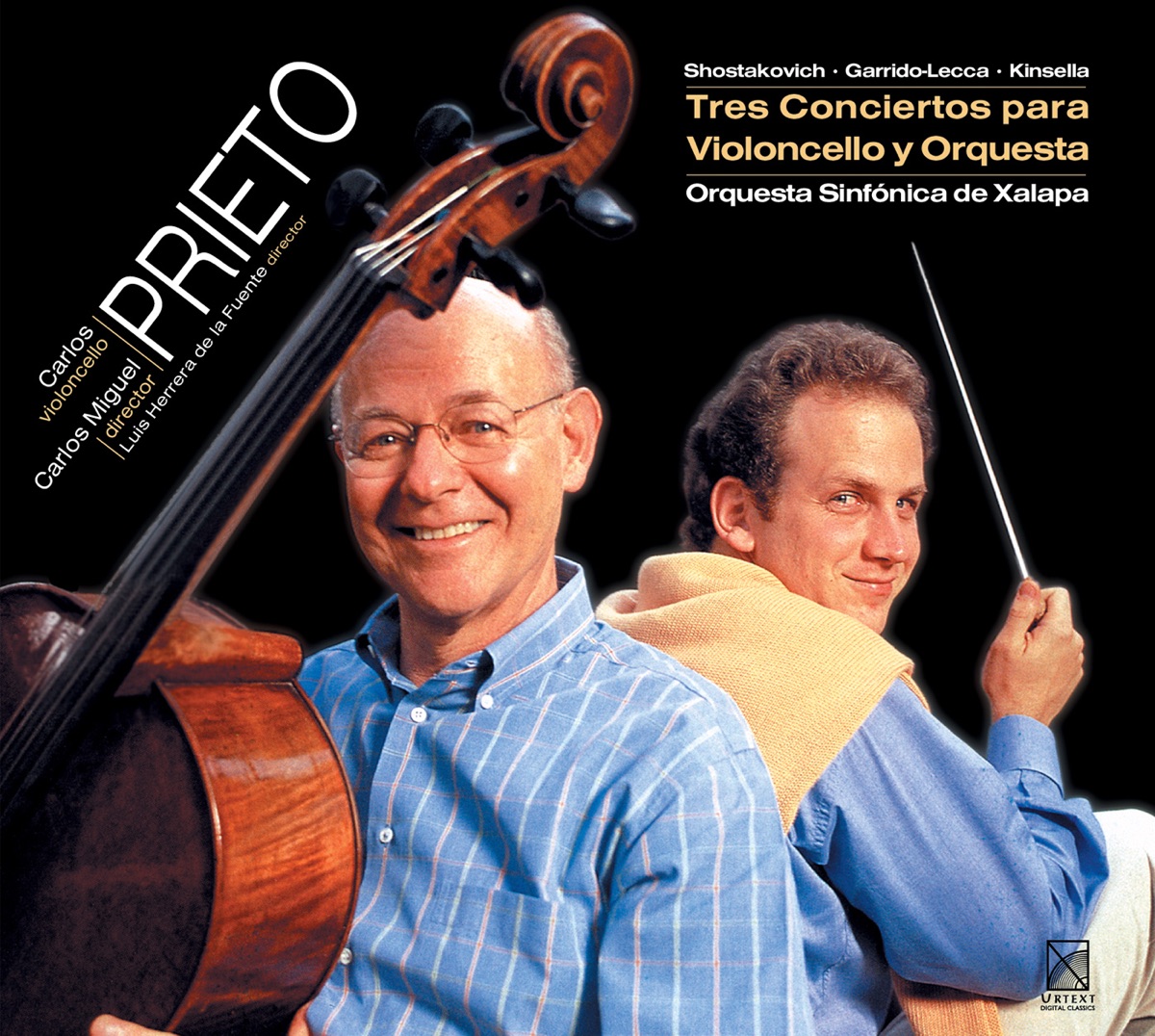 Shostakovich: Cello Concerto No. 1 - Garrido-Lecca: Cello Concerto - Kinsella: Cello Concerto No. 1 by Carlos Prieto, Xalapa Symphony Orchestra & Luis Herrera de la Fuente album cover
