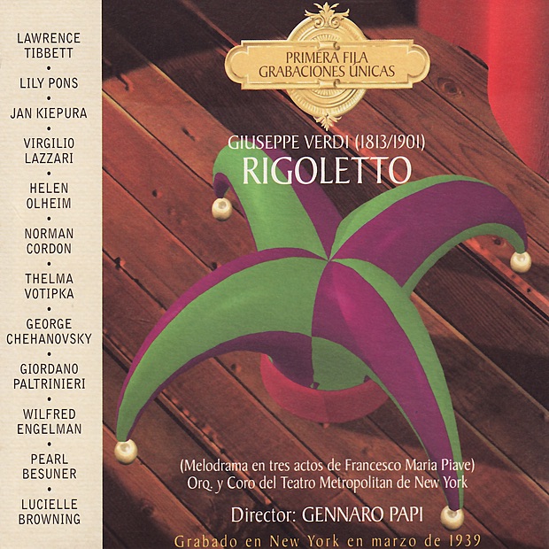 Verdi: Rigoletto by The Metropolitan Opera & Gennaro Papi album cover