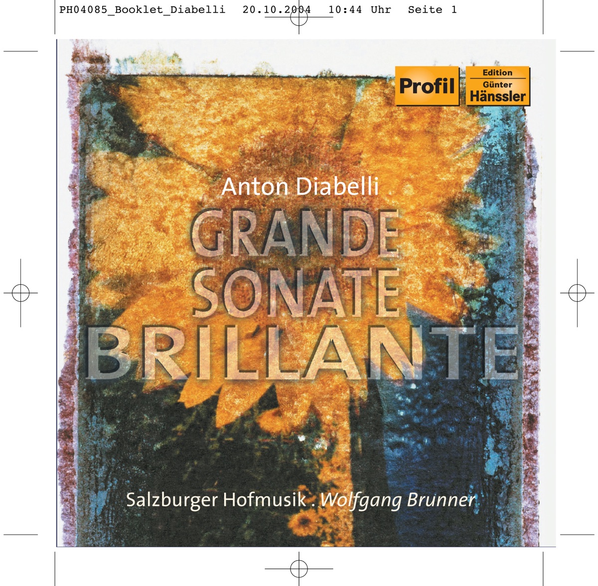 Diabelli: Grande Sonate Brillante by Wolfgang Brunner, Leonore von Stauss & Klaus Jäckle album cover