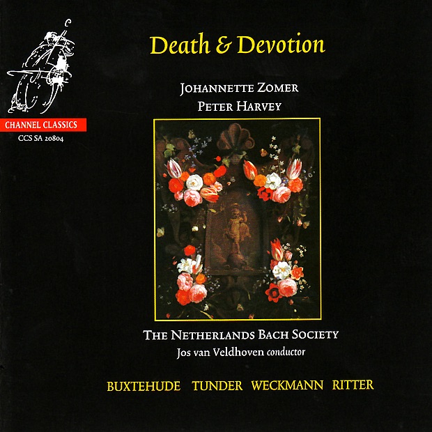 Death & Devotion - Weckman, Tunder, Buxtehude & Ritter by Netherlands Bach Society, Jos van Veldhoven, Johannette Zomer & Peter Harvey album cover