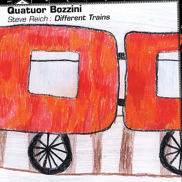 Steve Reich: Different Trains by Quatuor Bozzini album cover