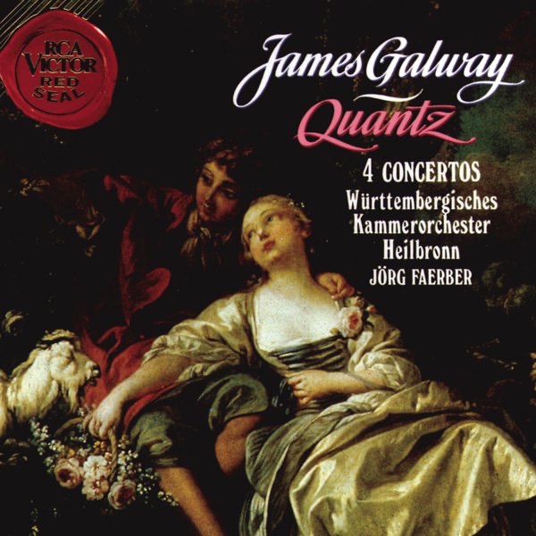Quantz: 4 Concertos by James Galway, Jörg Faerber & Württemberg Chamber Orchestra Heilbronn album cover