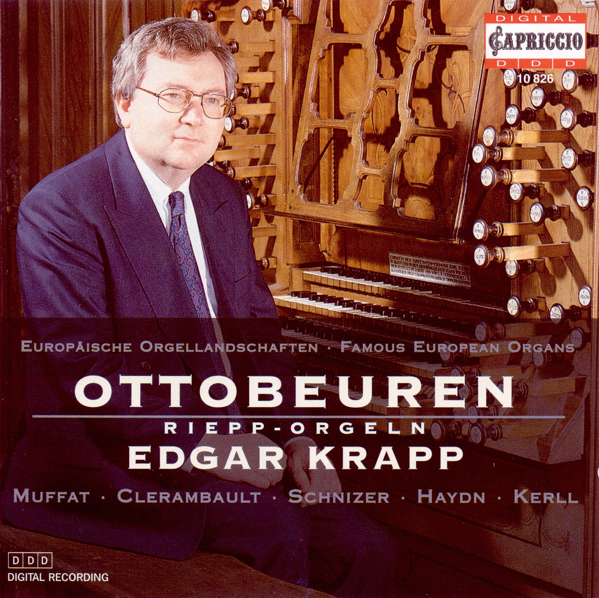 Muffat, Clerambault, Schnitzer, Haydn & Kerll: Organ Recital by Edgar Krapp album cover