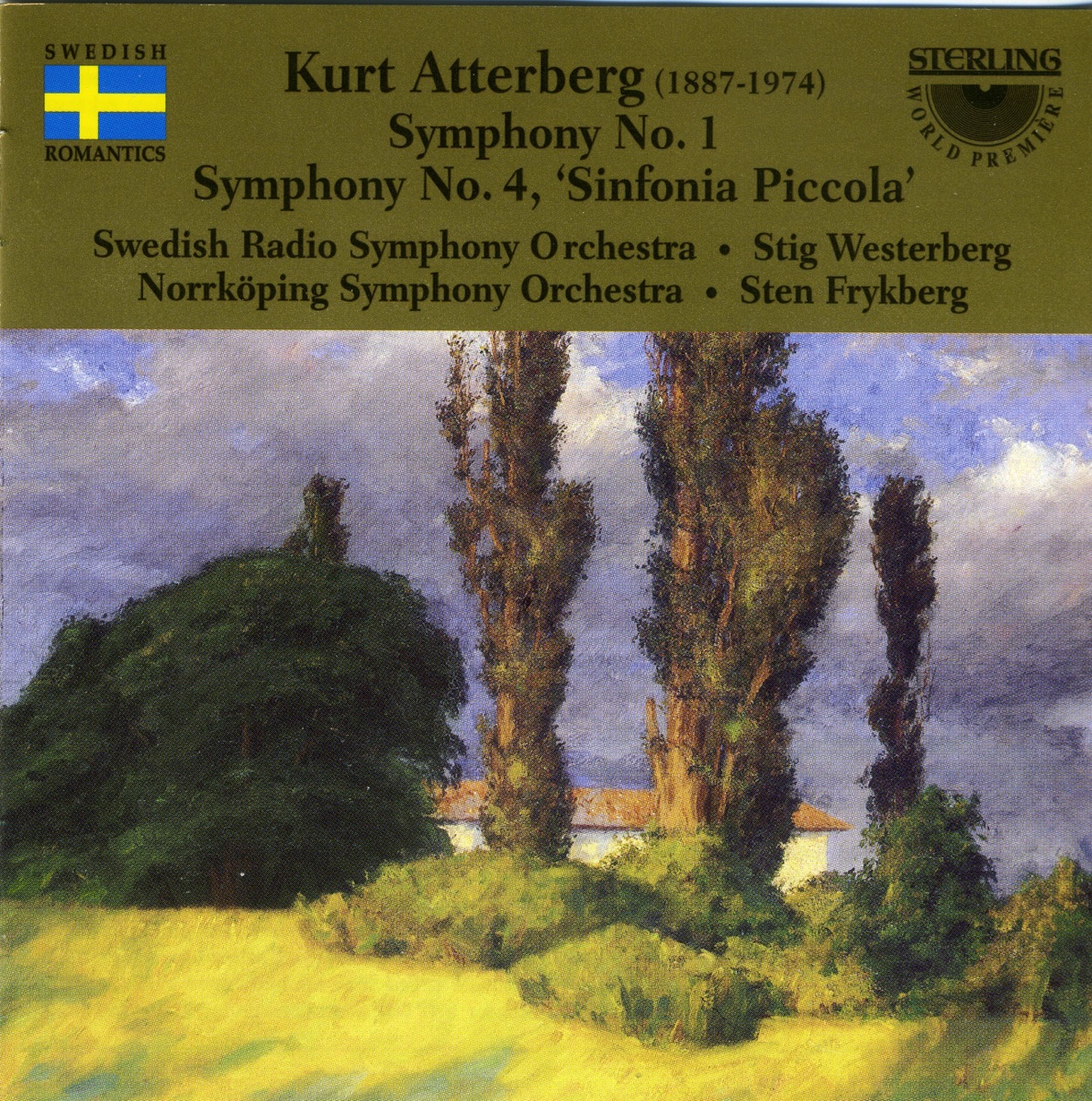 Kurt Atterberg: Symphonies No1 & 4 Sinfonia Piccola by Stig Westerberg & Sten Frykberg album cover