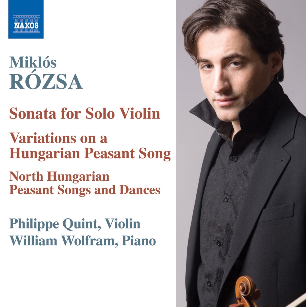 Rozsa: Music for Violin and Piano by Philippe Quint & William Wolfram album cover