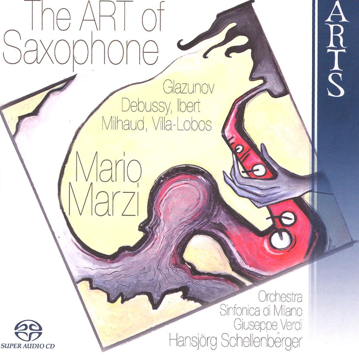 The Art of Saxophone by Mario Marzi, Orchestra Sinfonica Di Milano G. Verdi & Hansjörg Schellenberger album cover
