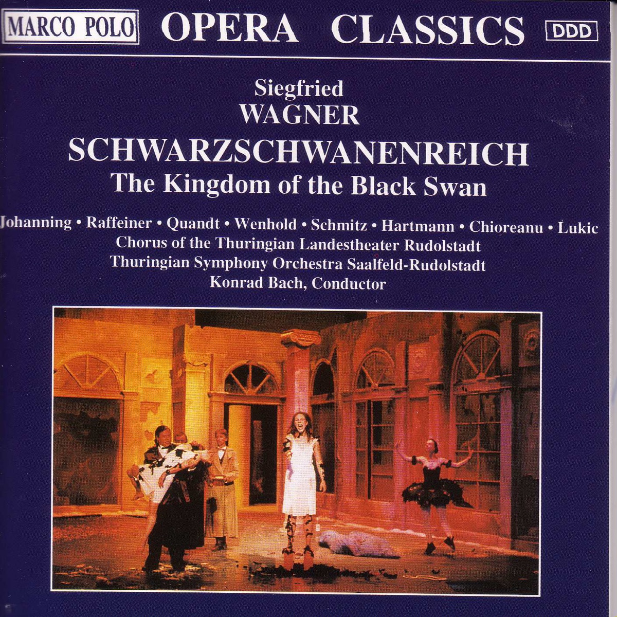 Siegfried Wagner: Schwarzschwanenreich by Andre Wenhold, Beth Johanning, Conrad Haase, Kerstin Quandt, Konrad Bach, Thuringian Landestheater Chorus, Thuringian Symphony Orchestra & Walter Raffeiner album cover