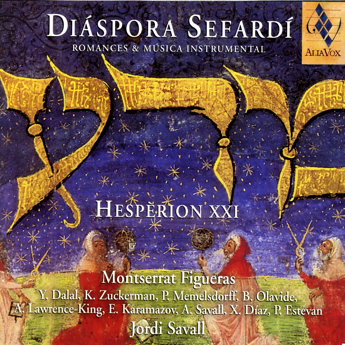 Díaspora Sefardí: Romances & Música Instrumental by Hespèrion XXI, Jordi Savall & Montserrat Figueras album cover
