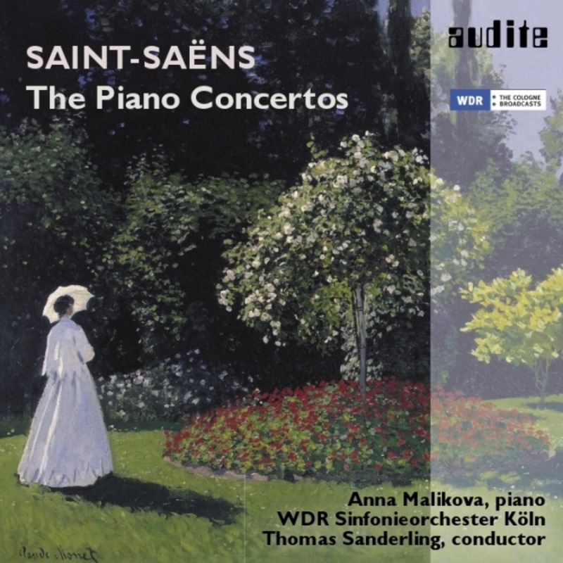 Camille Saint-Saëns: The Complete Piano Concertos (Piano Concerto No. 1, D Major, Op. 17, No. 2, G Minor, Op. 22, No. 3, E-Flat Major, Op. 29, No. 4, C Minor, Op. 44, No. 5, F Major, Op. 103 ("Egyptian")) by WDR Sinfonieorchester Köln & Thomas Sanderling album cover