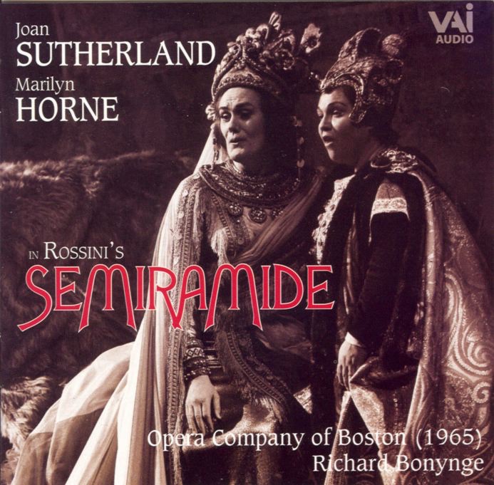 Rossini: Semiramide (Opera In Two Acts) by Dame Joan Sutherland, Marilyn Horne, Opera Company of Boston & Richard Bonynge album cover