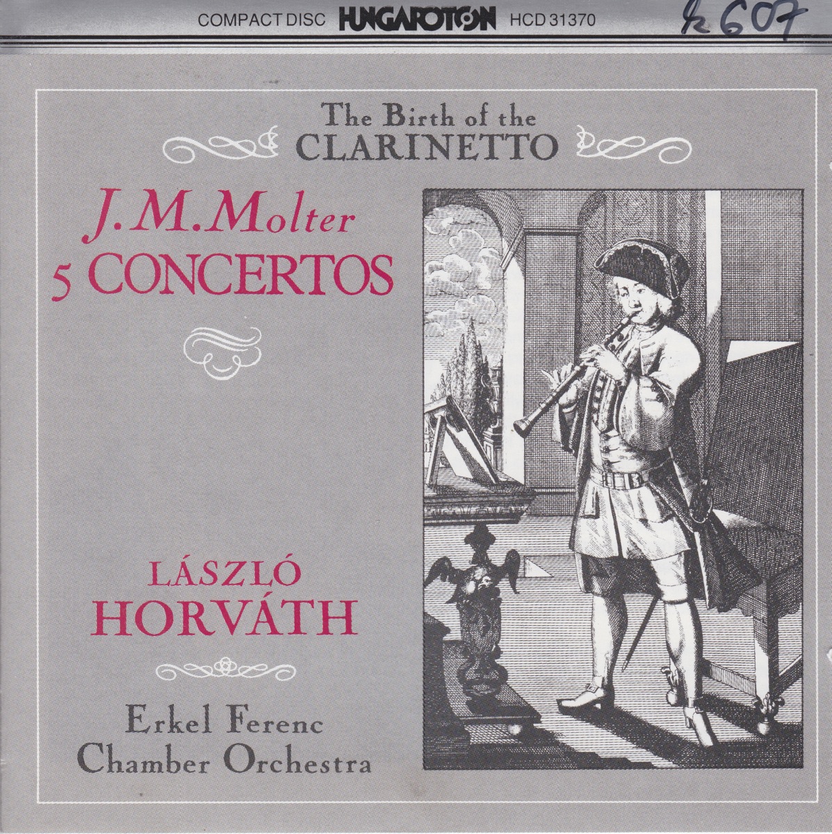 5 Concertos for Clarinet, Strings and Basso Continuo by Laszlo Horvath, Erkel Ferenc Chamber Orchestra Budapest & Eszter Bedő album cover