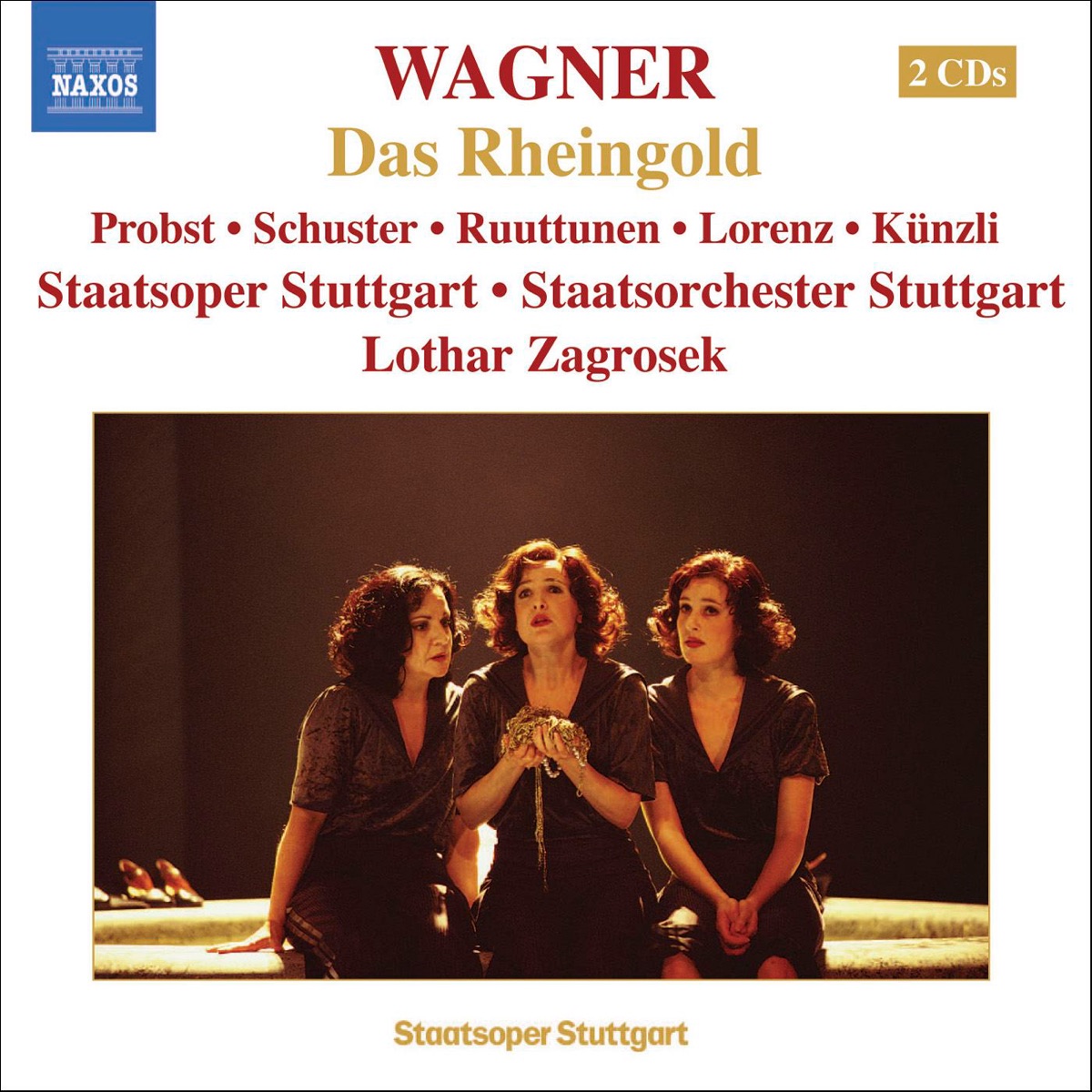 Wagner: Das Rheingold by Lothar Zagrosek, Michaela Schuster, Staatsorchester Stuttgart & Wolfgang Probst album cover