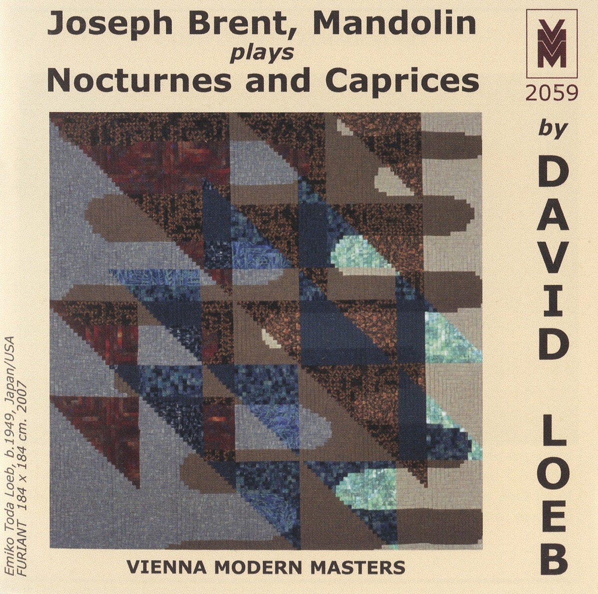 Loeb: Nocturne & Caprices by Joseph Brent, Miranda Cuckson, Oren Fader & Joshua Rubin album cover