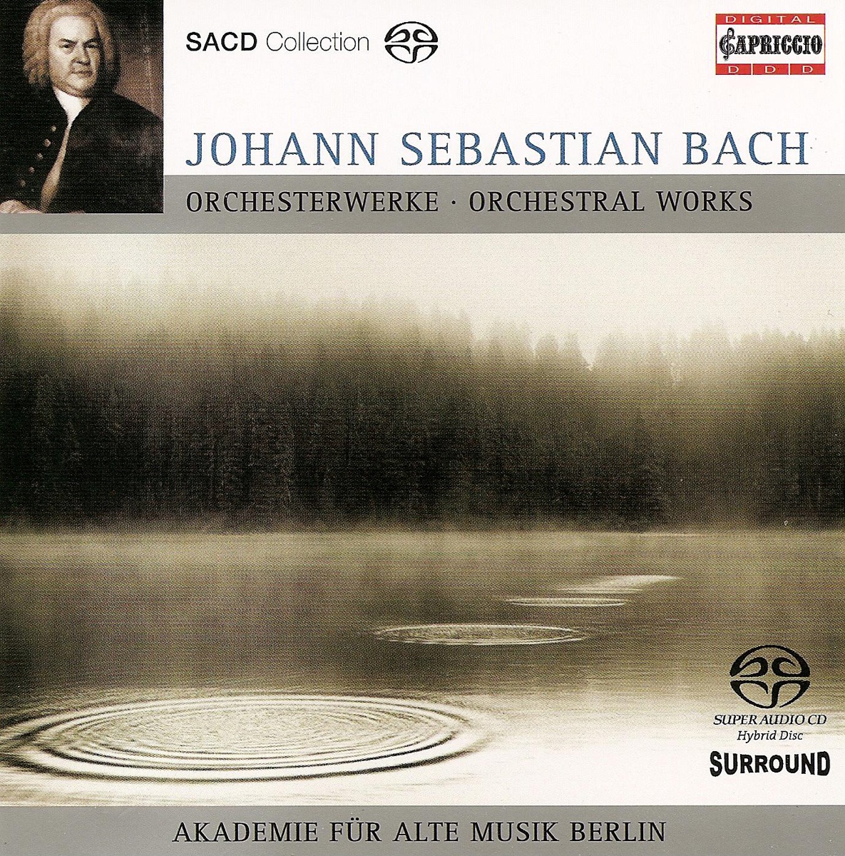 Bach: Brandenburg Concerto No. 5, Concerto for 2 Keyboards, BWV 1061 & Overture (Suite) No. 2 by Academy for Ancient Music Berlin, Christine Schornsheim & Raphael Alpermann album cover