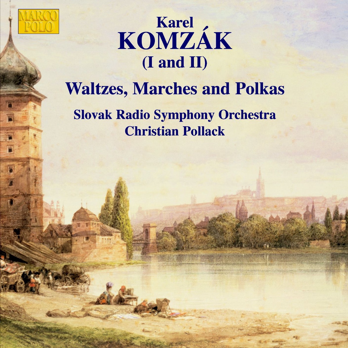 Komzak I & II: Waltzes, Marches & Polkas by Christian Pollack & Slovak Radio Symphony Orchestra album cover