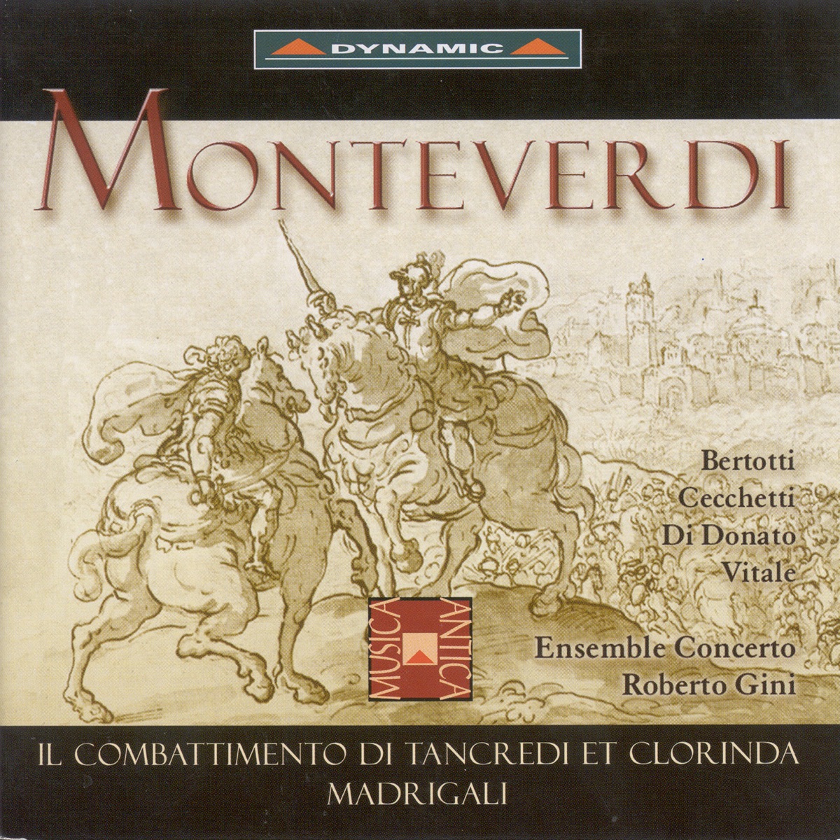 Monteverdi: Il Combattimento Di Tancredi Et Clorinda by Roberto Gini & Ensemble Concerto album cover