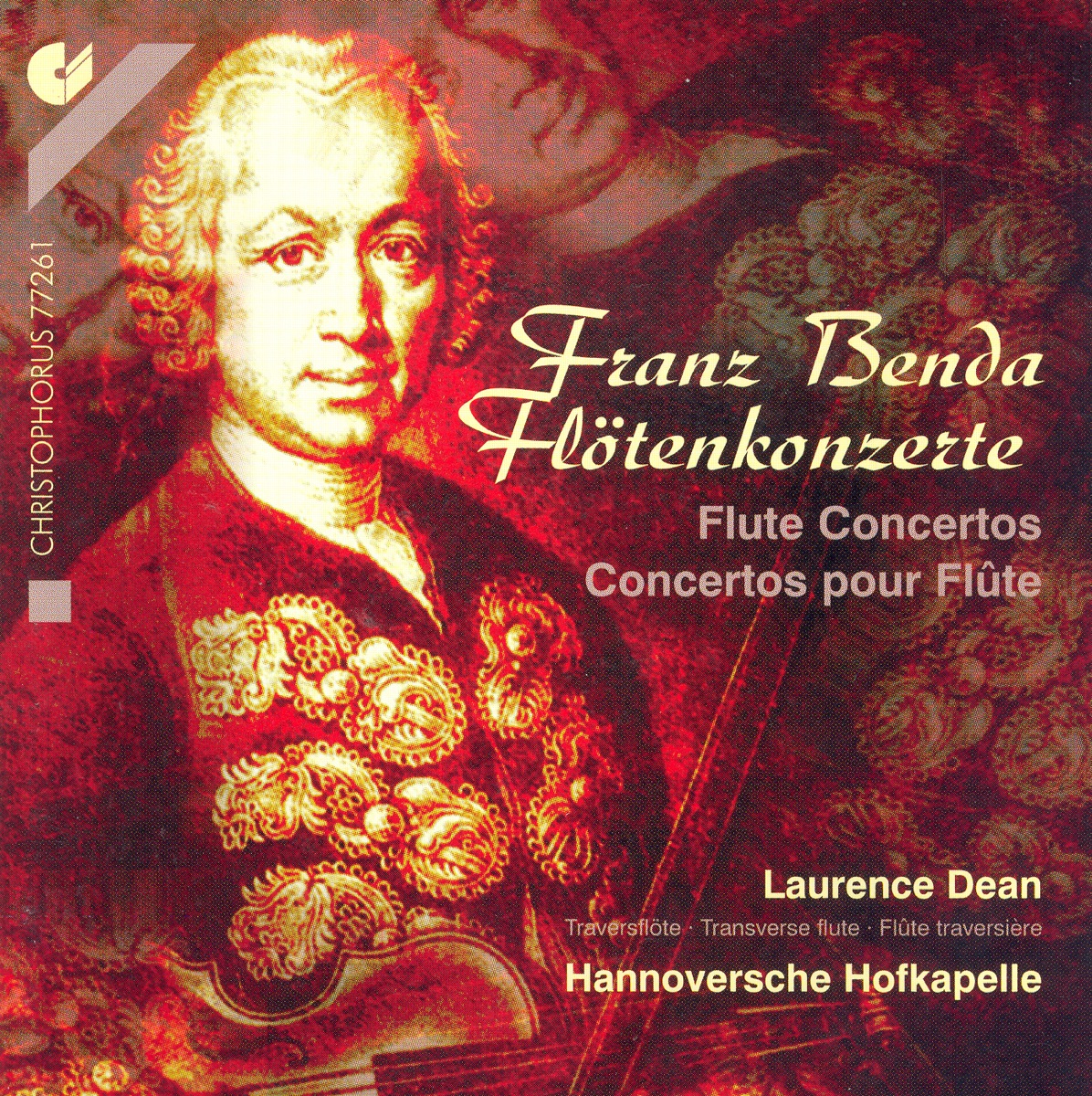 Benda: Flute Concertos, Violin Sonata in G Major by Laurence Dean, Hannoversche Hofkapelle & Anne Rohrig album cover