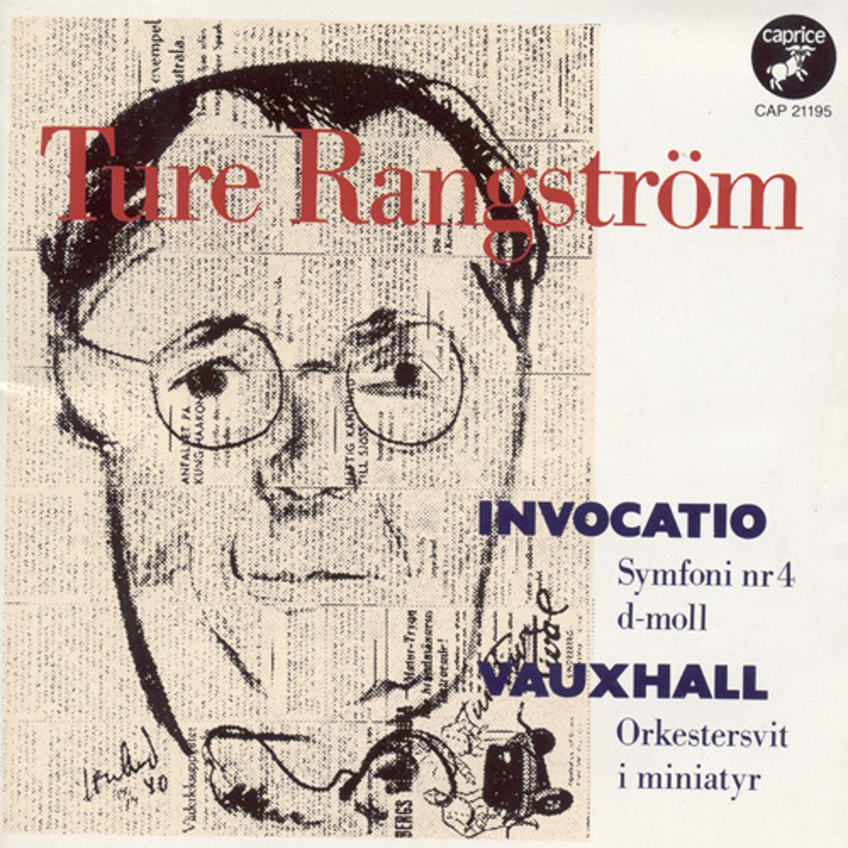 Rangstrom: Symphony No. 4, "Invocatio" - Vauxhall by Erik Lundkvist, Yuri Ahronovitch, Stockholm Philharmonic Orchestra & Osmo Vänskä album cover