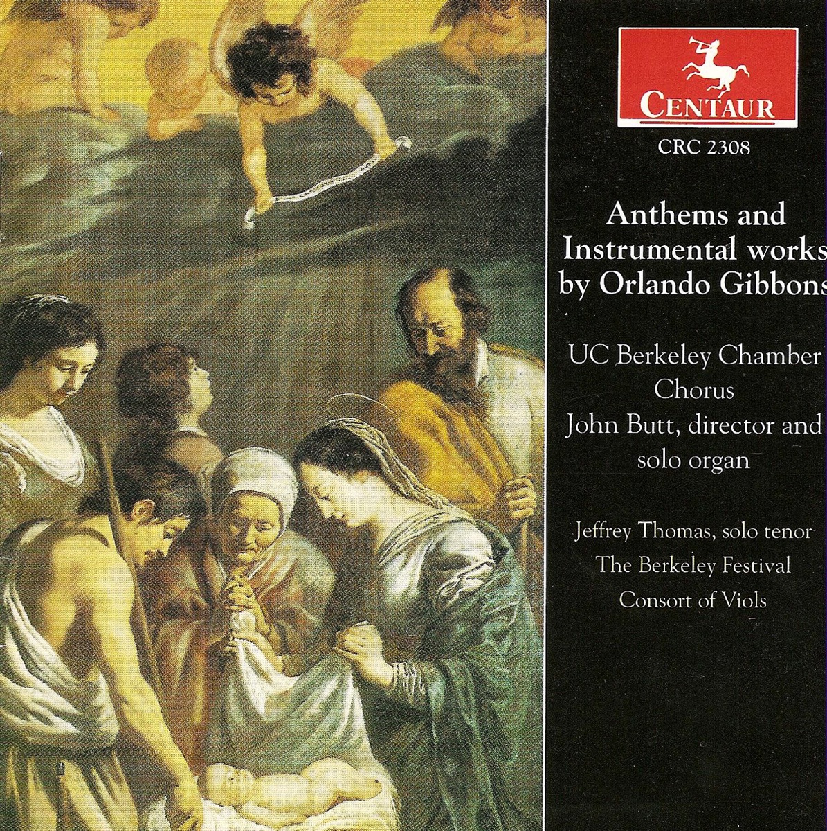 Gibbons, O.: Anthems - Instrumental Music by John Butt, University of California Chamber Chorus, Berkeley Festival Consort of Viols, The & Jeffrey Thomas album cover
