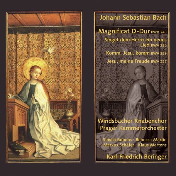 Bach: Magnificat D-Dur, BWV 243 & Motetten BWV 225, 229 & 227 by Karl-Friedrich Beringer, Prager Kammerorchester & Windsbach Boys Choir album cover