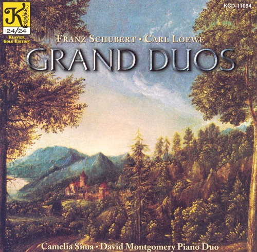 Schubert & Loewe: Grand Duos for Piano 4-Hands by Camelia Sima & David Montgomery album cover