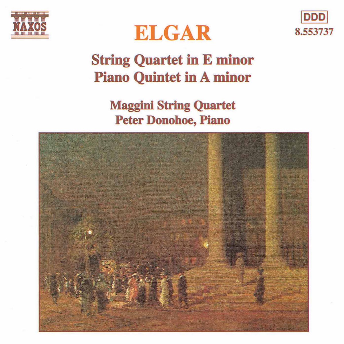Elgar: String Quartet in E Minor - Piano Quintet in A Minor by Maggini Quartet album cover