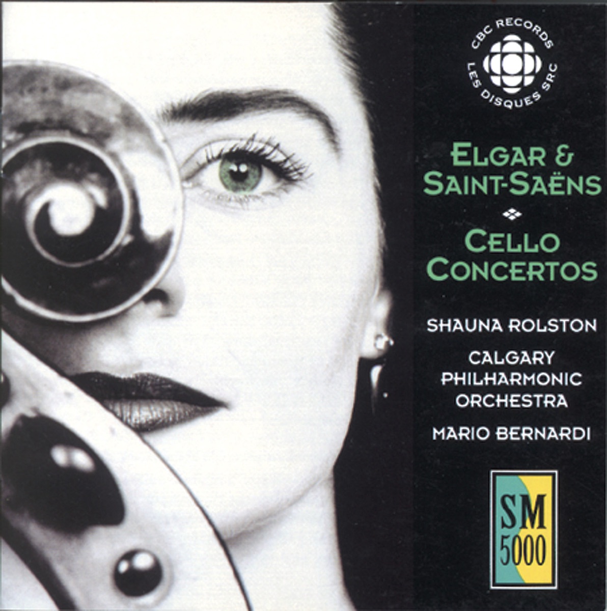 Elgar - Saint-Saens: Cello Concertos by Shauna Rolston, Mario Bernardi & Calgary Philharmonic Orchestra album cover