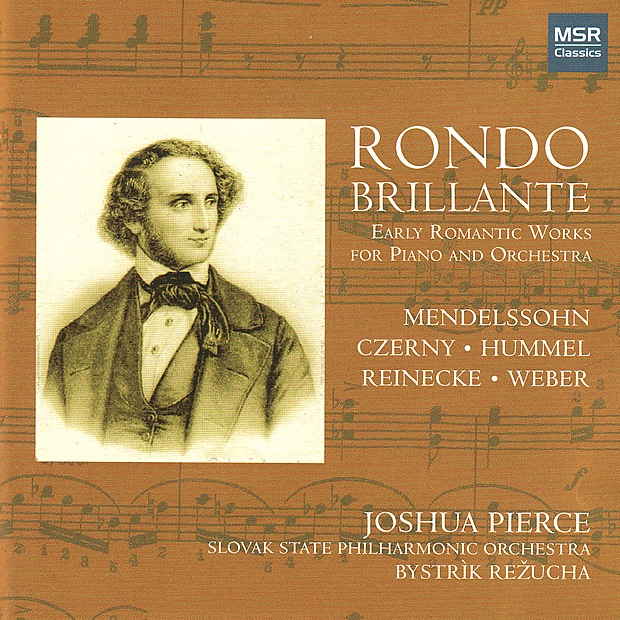 Rondo Brillante: Early Romantic Works for Piano and Orchestra by Bystrìk Režucha, Joshua Pierce & Slovak State Philharmonic Orchestra album cover
