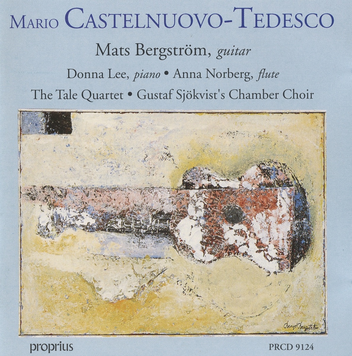 Castelnuovo-Tedesco: Guitar Chamber Music by Mats Bergström, Donna Lee, Tale Quartet, Anna Norberg & Gustaf Sjökvists Kammarkör album cover